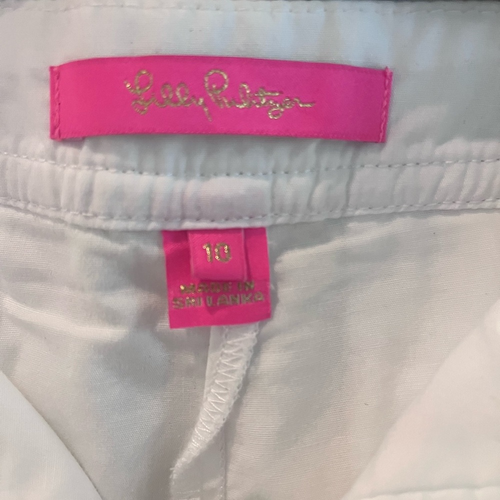 Lilly Pulitzer White Skirt with Scalloped Hem - Picture 2 of 6